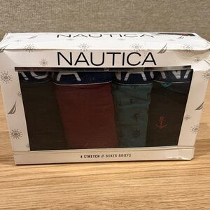 Nautica Men's Stretch Boxer Briefs - Black, Burgundy, Teal BRAND NEW UNOPENED